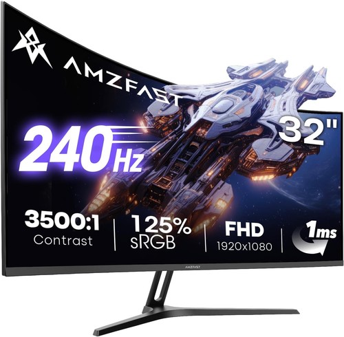 Amzfast curved gaming - 32",