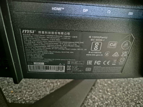 Msi mag 244c - mag, curved