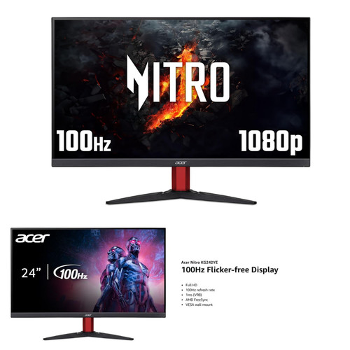 Acer nitro kg242ye fhd - kg242ye, 24"
