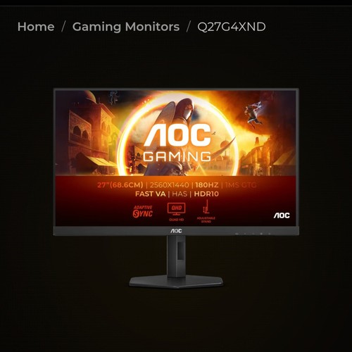 Aoc 27g4xed inch - 27, fhd