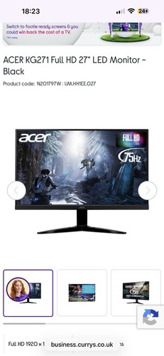 Acer gaming monitor - gaming,